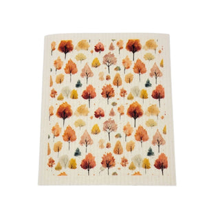 Fall Trees With Changing Leaves Swedish Dish Cloths