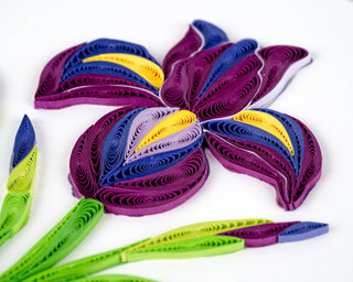 Quilled Iris Greeting Card