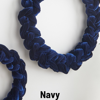 Woven Velvet Wreath, Entry Way, Christmas 2025, Hanukkah: Small Ivory