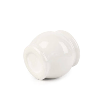 Rotund White Glazed Ceramic Mini Pot, Air Plant Holder