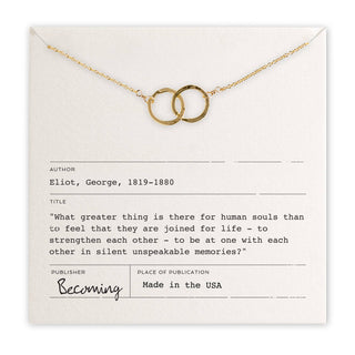 Joined for Life Necklace: Gold Fill