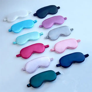 Silky Sleep Eye Mask - Premium Satin - Women's Accessories: Light Purple