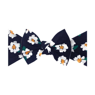 Baby Bling® Fall Printed Knot soft nylon headband: Marigold