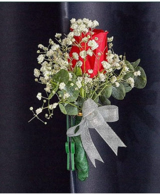 Boutonniere With Magnetic Clip