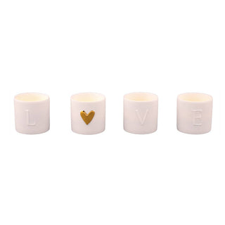 Love Tealight Holders - Set of 4