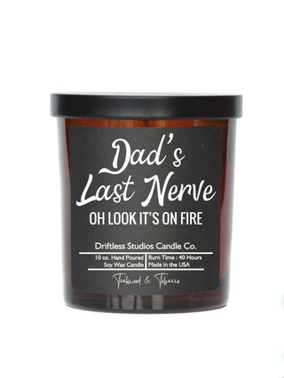 Dad's Last Nerve - Fathers Day Gifts Candles - Soy Wax Candle: Campfire S’more