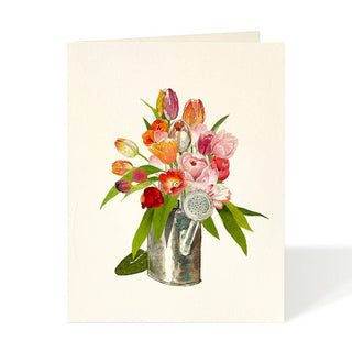 The Watering Can - Flower Garden Greeting Card