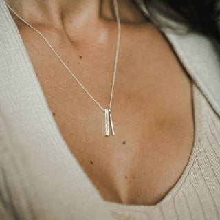 Through Thick & Thin Necklace: Silver + Gold Mixed Charms