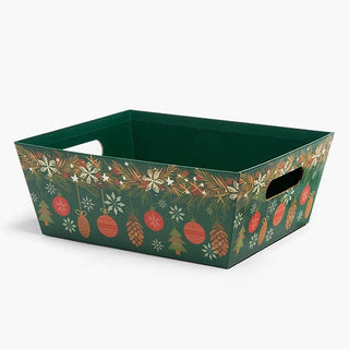 Wide Base Print Market Trays: Holiday Berries X-Large 9.5x12"