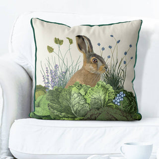 Cabbage Patch 3, Rabbit Easter Spring In / Outdoor cushion: 18x18inch / Indoor - Cotton/Linen Mix