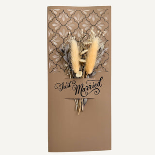 Just Married  | Dried Flower Greeting Card