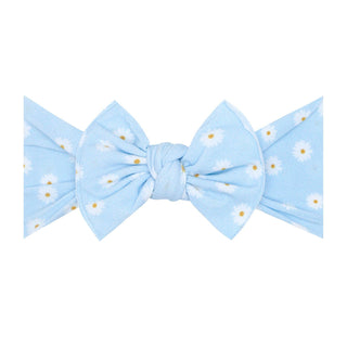 Baby Bling® Printed Knot soft nylon headband: Pink Rose