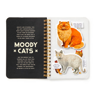 Moody Cats Sticker Book by Brass Monkey