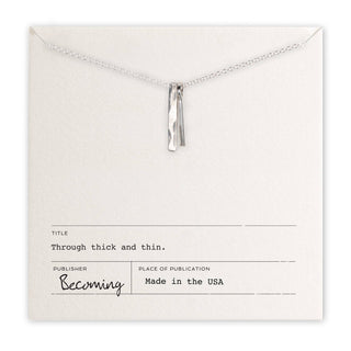 Through Thick & Thin Necklace: Silver + Gold Mixed Charms