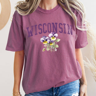 Wisconsin State Flower T-shirt: Ivory / XL