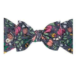 Baby Bling® Fall Printed Knot soft nylon headband: Saffron