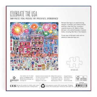 Celebrate The USA 500 Piece Foil Puzzle. Michael Storrings