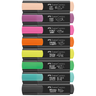 Highlighters, Neon Graffiti Package - Wallet of 8