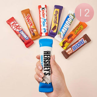 12PCS - Assorted Candy Bar Squeeze Squishy Stress Relief Toy