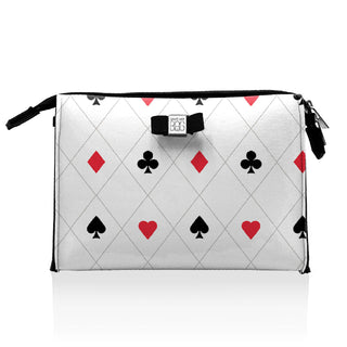 Large Pouchy Clutch Bag - Print - Queen of Hearts