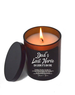 Dad's Last Nerve - Fathers Day Gifts Candles - Soy Wax Candle: Campfire S’more