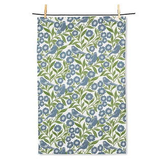 Birds & Leaves Dishcloth & Kitchen Towel Set