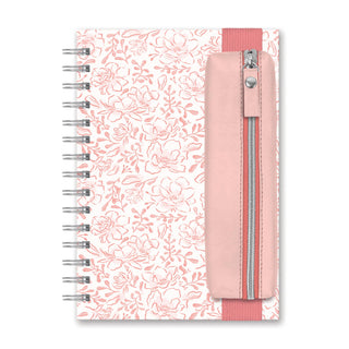 Blushing Blooms Oliver Notebook with Pen Pocket