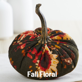 Pumpkin Small Velvet Fall Decor Gift for New Apartment Best: Fall Floral