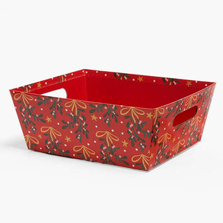 Wide Base Print Market Trays: Holiday Berries X-Large 9.5x12"