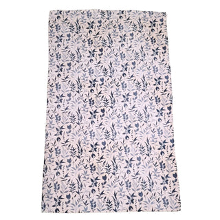 Blue Floral Luxe Hand Towel With Hanging Loop