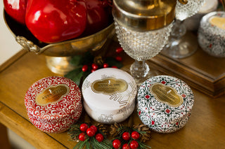 Holiday Trio Set of three 4 oz Candle Travel Tins