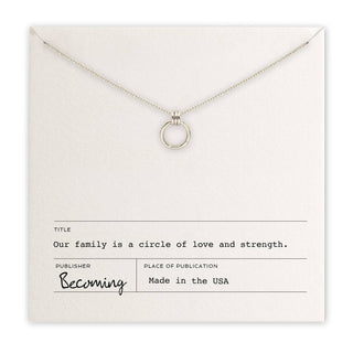 Family Circle Necklace: Sterling Silver