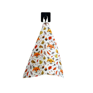 Autumn Fox Pattern Waffle Washcloths - Fall Decor