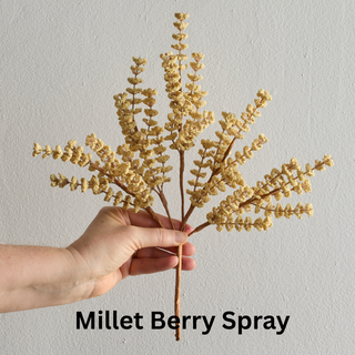 LIMITED BUY - Artificial floral pieces - 9 Choices: Frosted Mistle Toe