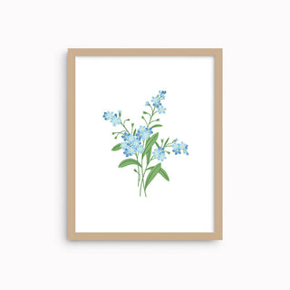 Forget-me-nots | Art Print: 8x10
