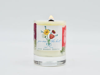 Mini Fresh Bouquet Floral Candle