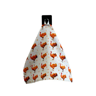 Turkey Pattern Fall Waffle Washcloths - Fall Decor