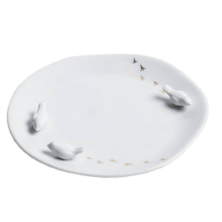 Porcelain Stories Decorative Plate with Birds: Birds Plate 5.5"