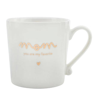 Gold Foil Ceramic Mugs - Mom You Are My Favorite: Material