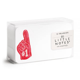 #1 Foam Finger Little Notes | Game Day Mini Notecards