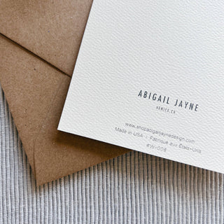 Earthy Thank You Greeting Card