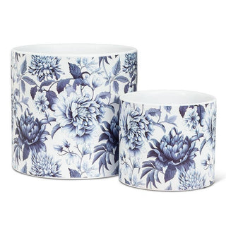 Large Chintz Print Planter-6.5"D