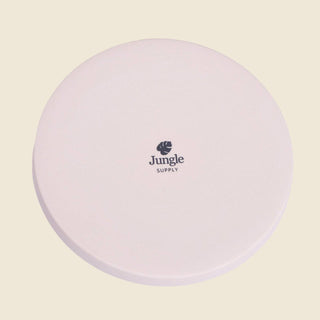 Medium Beige Pot with Saucer