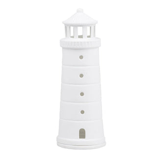 Beyond The Sea Lighthouse Tealight Holder: Lighthouse Medium - 7.1"