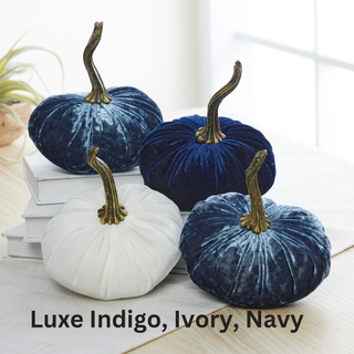 Pumpkin Small Velvet Fall Decor Gift for New Apartment Best: Fall Floral