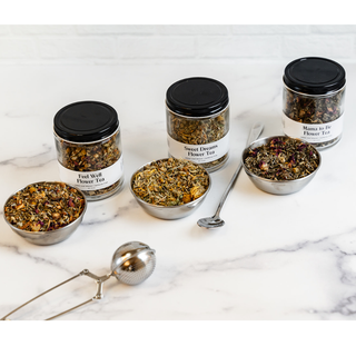 Feel Well Flower Tea - Loose Leaf Tea in Glass Jar - 1.25oz