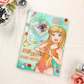 Taylor Swift Friends Forever Coloring & Activity Book with Friendship Bracelet Kit by Delaney Foerster: Paperback; 48 pages / English