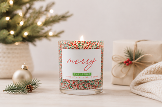 Merry Christmas Candle - Fraser Fir