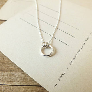 Family Circle Necklace: Sterling Silver