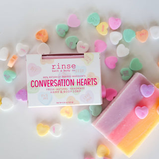 Valentine's Soap - Conversation Hearts | Natural Bar Soap